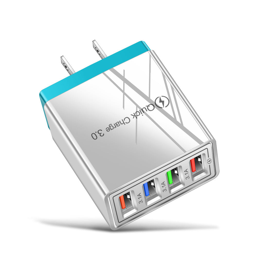 USB Charger 3.0 4 Phone Adapter Wall Mobile Charger Fast Charger