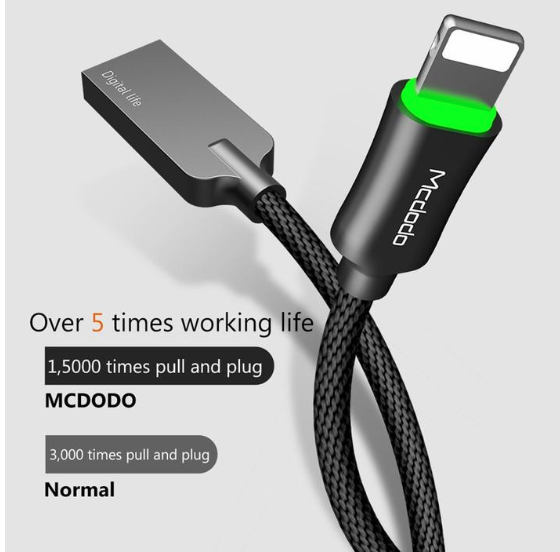 Apple cable Fast Charging intelligent Power-off Aluminum