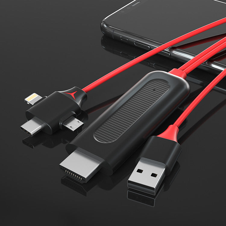 TYPE-C Mobile Phone Plug-and-play On-screen Video Cable