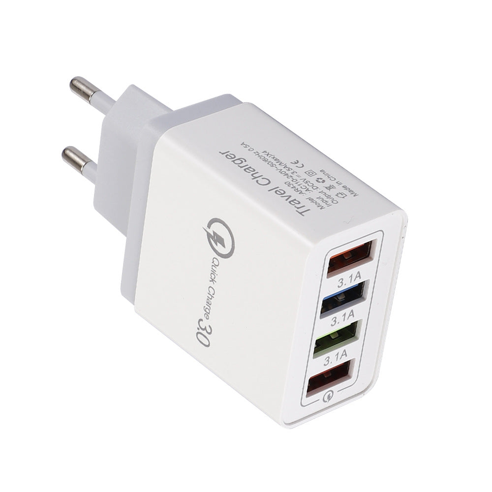USB Charger 3.0 4 Phone Adapter Wall Mobile Charger Fast Charger