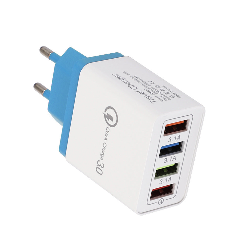 USB Charger 3.0 4 Phone Adapter Wall Mobile Charger Fast Charger