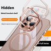 Phone Case Metal Bracket Protective Sleeve Airbag Drop-resistant Transparent