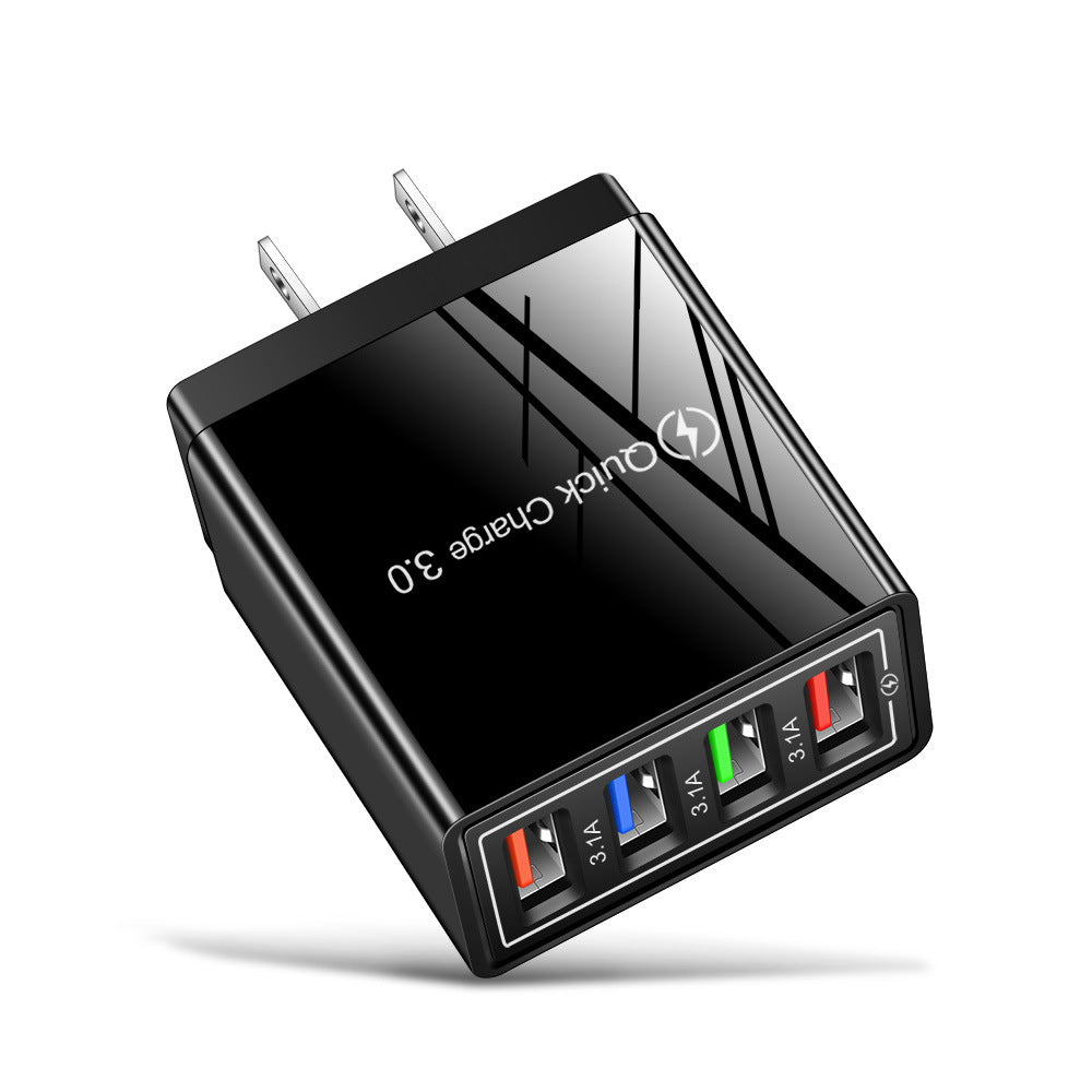 USB Charger 3.0 4 Phone Adapter Wall Mobile Charger Fast Charger