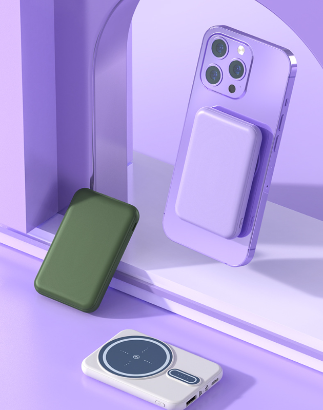 Battery Magnetic Suction Wireless Charging Phone Power Bank