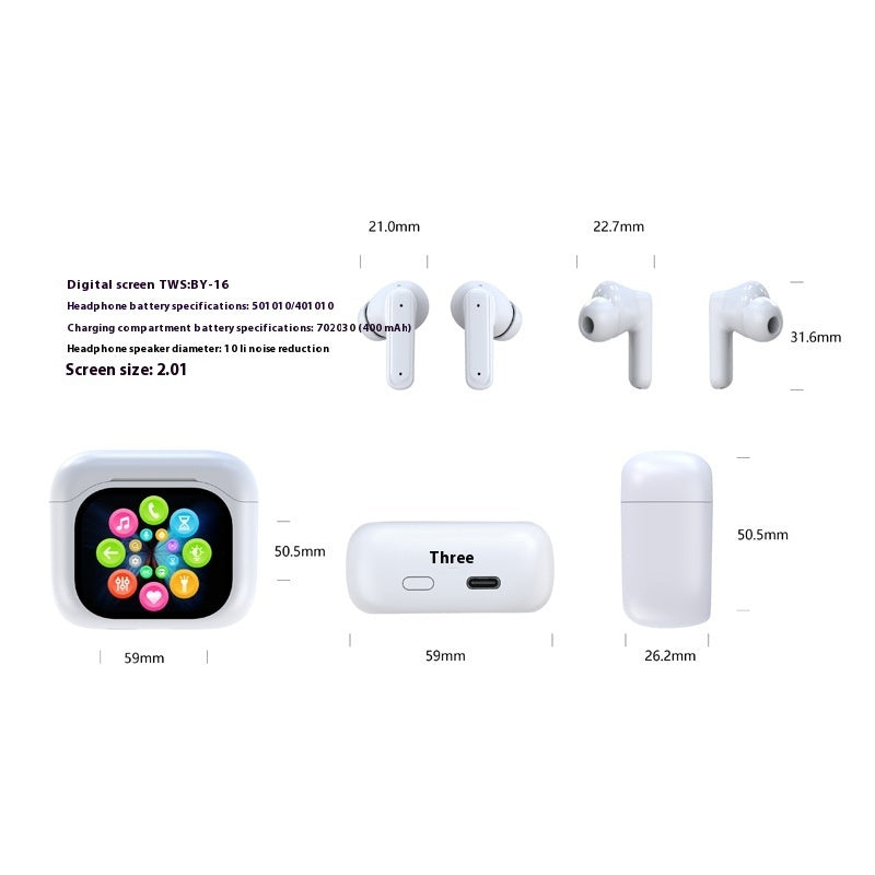 Earphones Bluetooth Headset With Screen Noise Reduction