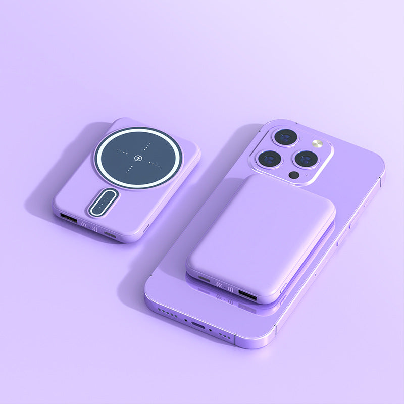 Battery Magnetic Suction Wireless Charging Phone Power Bank