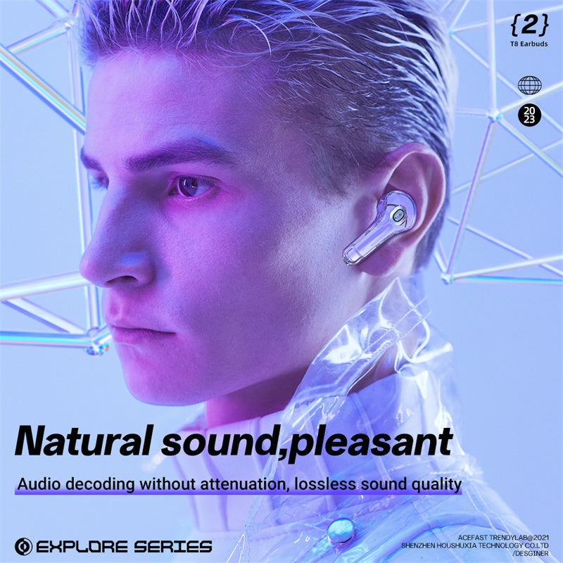 Wireless Earpuds Bluetooth 5.3 Headphones Sport Gaming Headsets Noise Reduction Bass