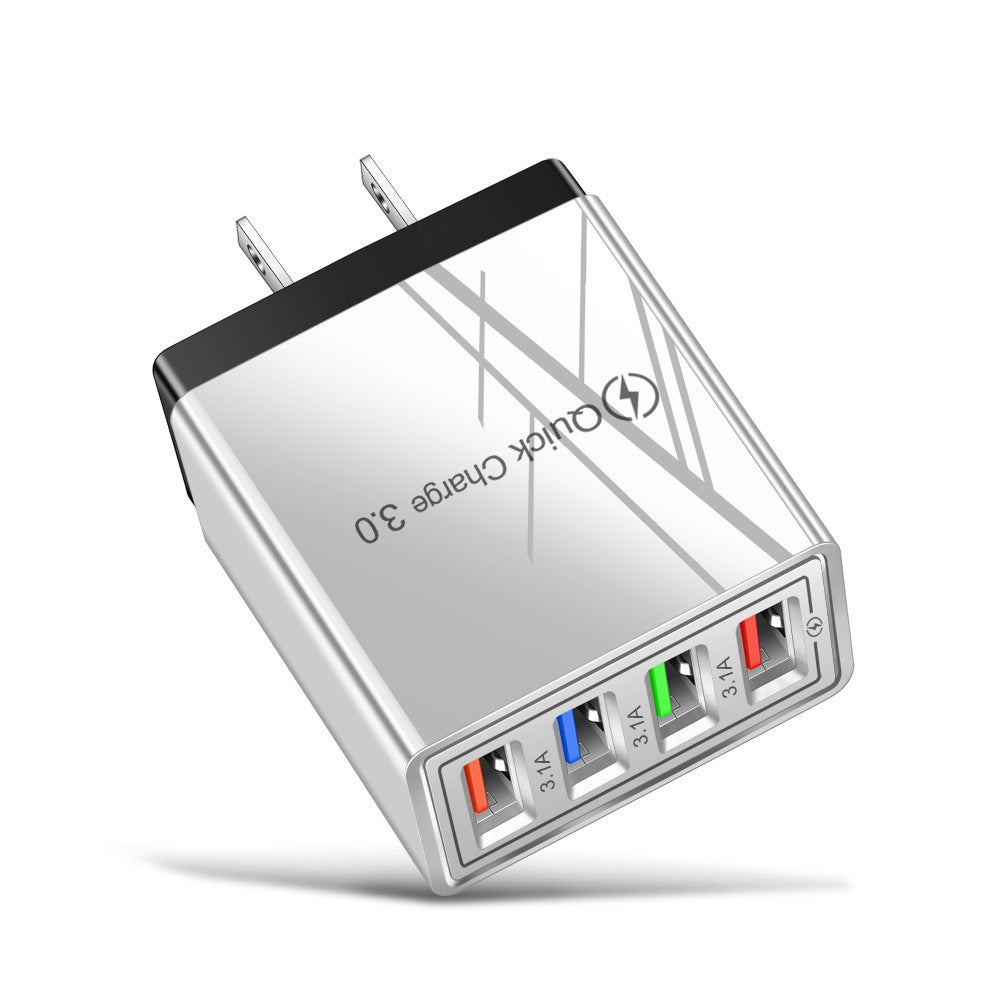 USB Charger 3.0 4 Phone Adapter Wall Mobile Charger Fast Charger