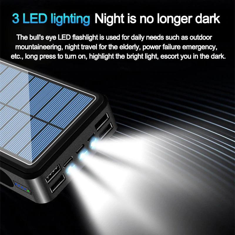 PowerBank Solar Charger Wireless 80000 mAh