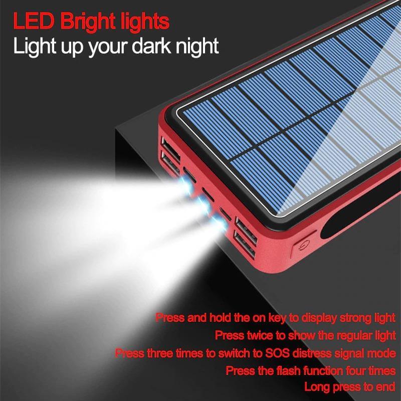 PowerBank Solar Charger Wireless 80000 mAh