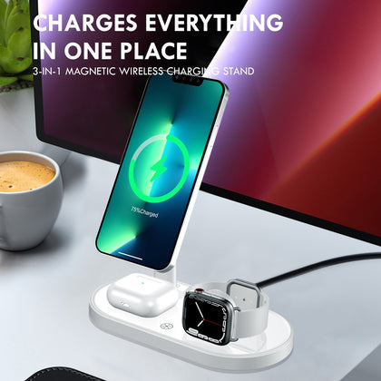 Phone Holder Charger Three-in-one Magnetic Wireless Multifunctional Desktop
