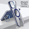 Phone Case Metal Bracket Protective Sleeve Airbag Drop-resistant Transparent