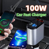 USB Car Charger Cigarette Lighter USB And TYPE-C Adapter