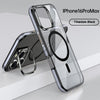 Phone Case Metal Bracket Protective Sleeve Airbag Drop-resistant Transparent