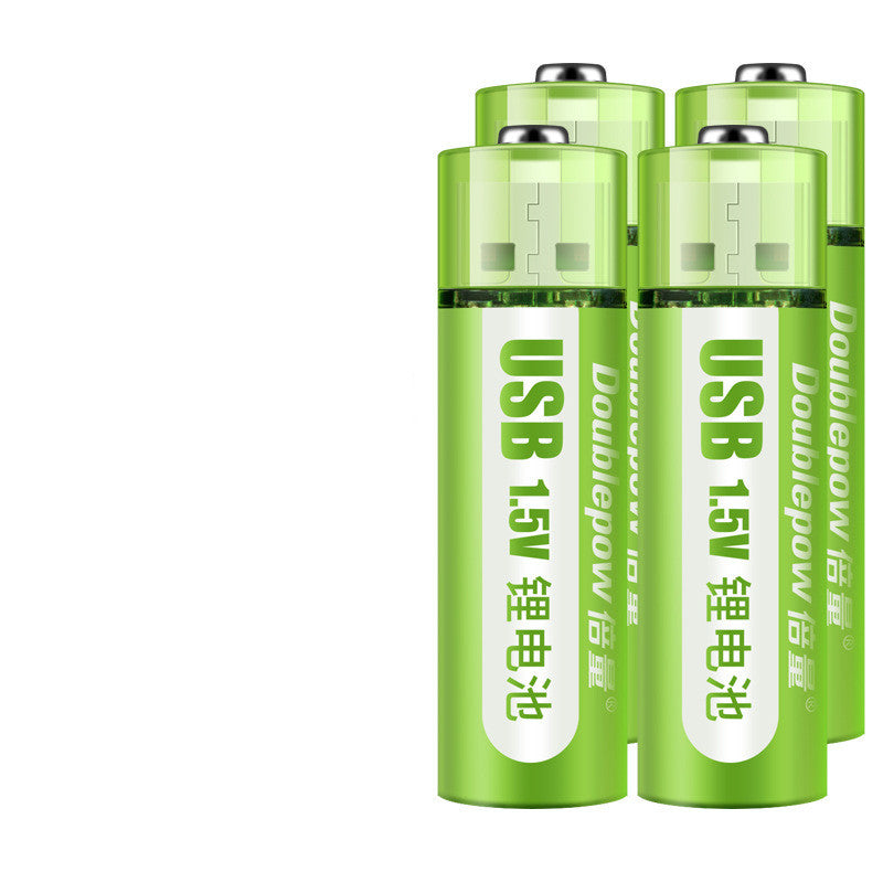 USB Rechargeable Battery No. 5, No. 7 Lithium Battery, Large Capacity 1.5v Constant Voltage AA